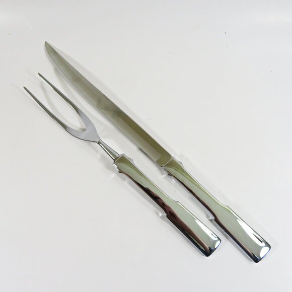 Vintage TOWLE Stainless Steel Cutlery ~ Boxed Knife & Fork Carving Set - Picture 2 of 9